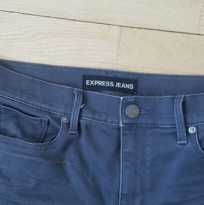Express Gray Skinny Stretch Jeans